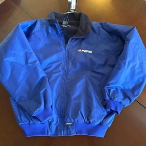 Vintage Blue Pepsi fleece lined‎ zip-up jacket with original tags